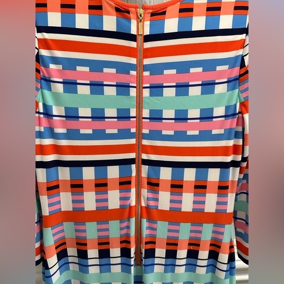 Eliza J Geometric Sheath Mini Dress sz 8 - Picture 5 of 8